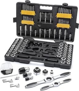 GEARWRENCH 82812 114-Piece Ratcheting Tap and Die Set, SAE & Metric